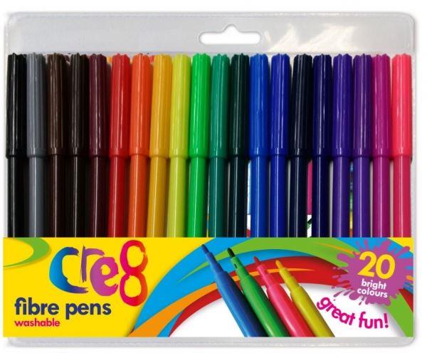 Fibre Pens Pack 24 Colors - TA1091 Art Markers